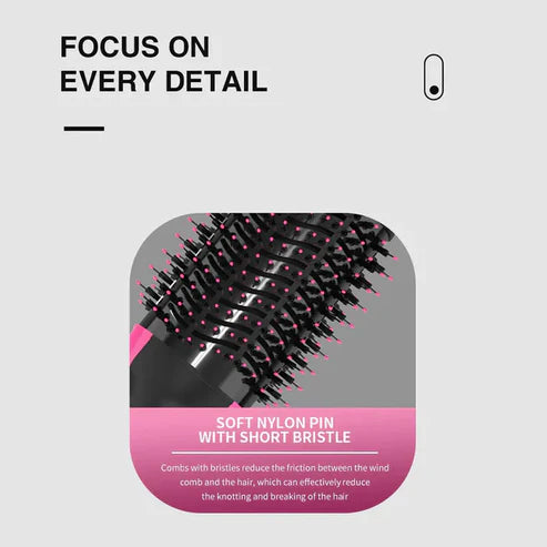 3 in 1 Hot Air Brush Hair Dryer & Styler